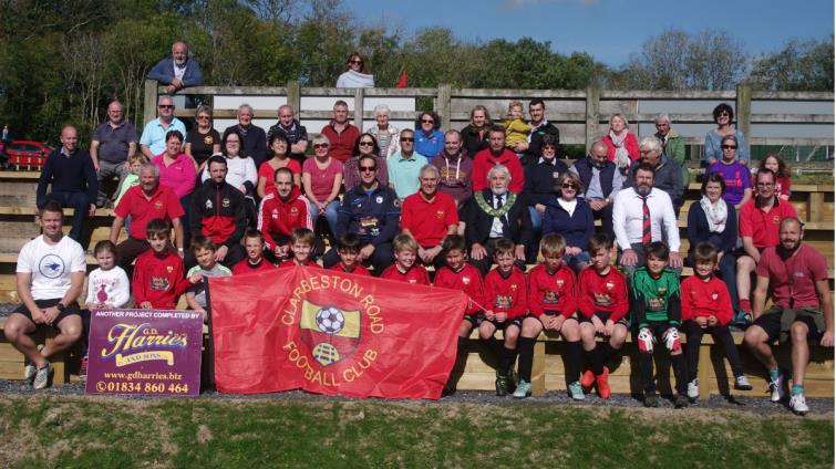 Clarbeston Road officials, supporters and junior players